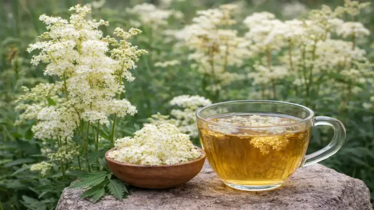 reine des prés plante médicinale filipendula ulmaria fleurs blanches et infusion phytothérapie