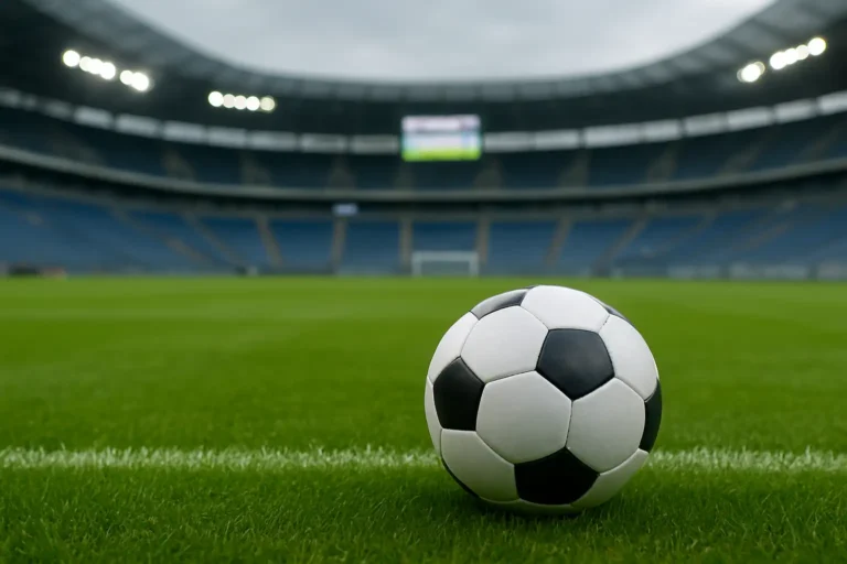Stade de football moderne évoquant les joueurs de Chelsea et l’univers du club londonien