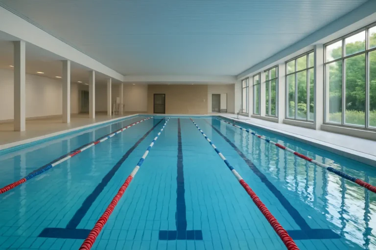 Piscine municipale moderne à Maison-Alfort avec bassin de natation