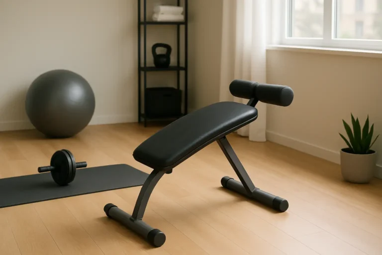 Appareil pour abdo dans un espace de fitness à domicile