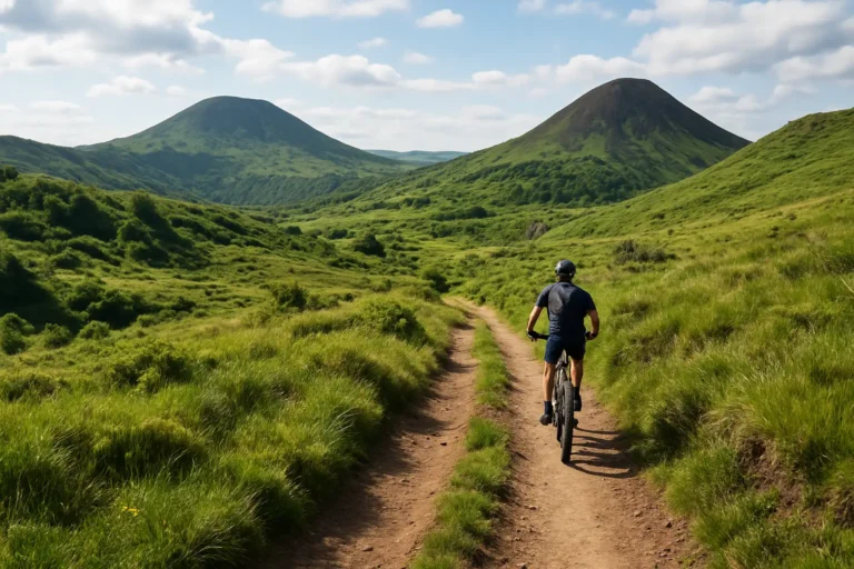 Randonnée et VTT dans les paysages volcaniques de l’Auvergne